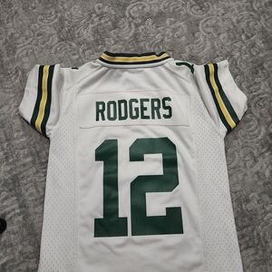 NIKE Rodgers Green Bay Packers White Jersey